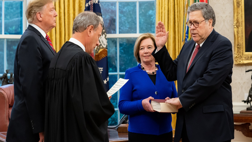 William Barr swearing in