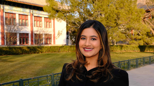Rutgers graduate Nina Gohel attends Peking University in Beijing.