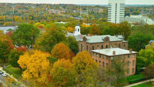 view of College Ave campus