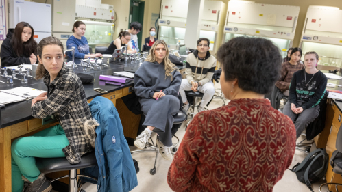 Professor Rong Di teaches advanced plant biotechnology techniques in the Plant Tissue Culture and Engineering course at SEBS, providing hands-on laboratory experience in plant tissue culture.