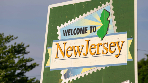 Welcome to New Jersey sign