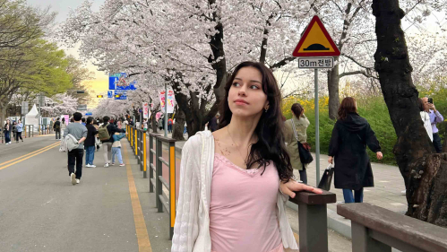  Andrea Olavarrieta, a soon-to-be junior at Rutgers–New Brunswick, is studying Korean in Seoul.