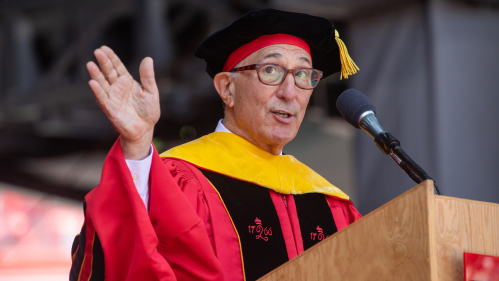 Peter Seligmann, an influential leader in environmental conservation, shared a few life lessons with the Class of 2025