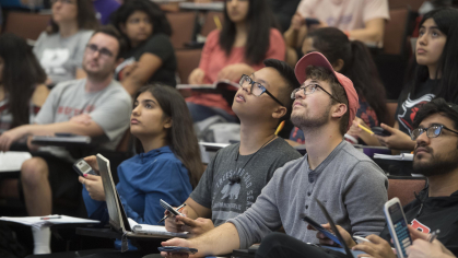 students at a lecture