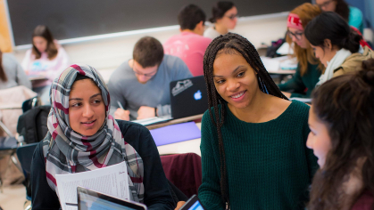 students in class