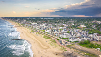 Aerial view of Asbury Park, New Jersey
