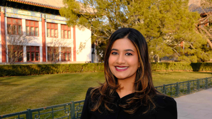 Rutgers graduate Nina Gohel attends Peking University in Beijing.