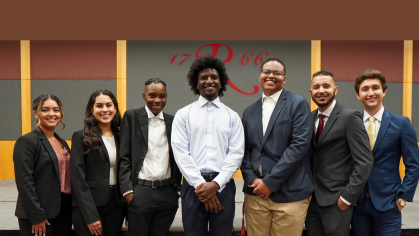 Students from the McNair Scholars program