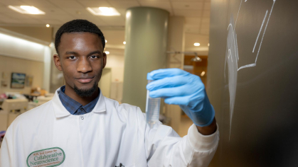 Solomon Williams, an Honors College student, made Rutgers history earning one of the highest grades in organic chemistry
