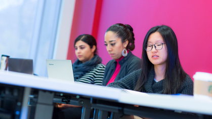 three graduate students