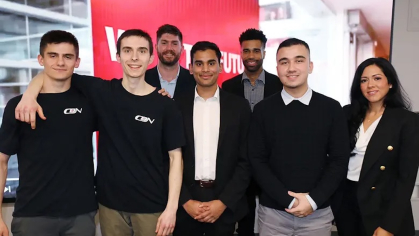 A group of business students
