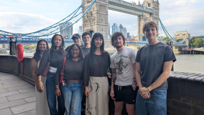 Students at the Tower Bridge