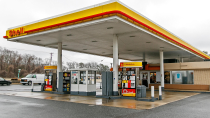 A gas station