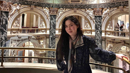 Rutgers-New Brunswick graduate Emily Trujillo visited the Kunsthistorisches Museum, an art museum in Vienna, in December.