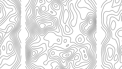 Swirls of black lines against a white background