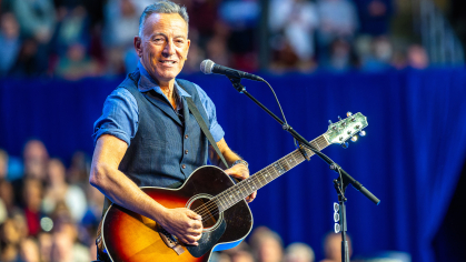 Bruce Springsteen performs at the Liacouras Center in Philadelphia in October, 2024.