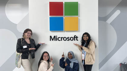 Students at Microsoft