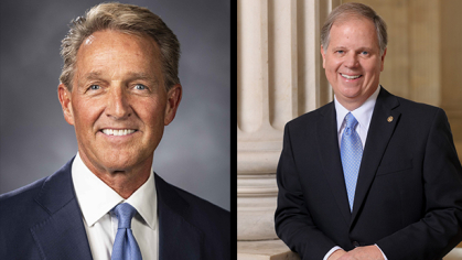 Former U.S. Senators Jeff Flake and Doug Jones