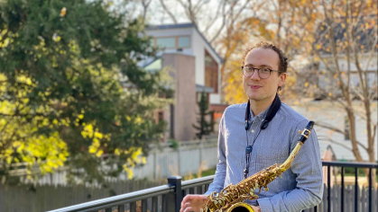 Pierre Cornilliat is a saxophonist who graduated from the Mason Gross School of the Arts in 2020 with a bachelor of music degree in jazz studies.