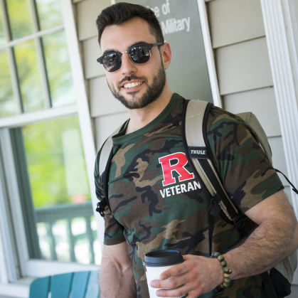 Military veteran student Seth Habacht (SAS '20)