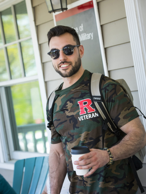 Military veteran student Seth Habacht (SAS '20)