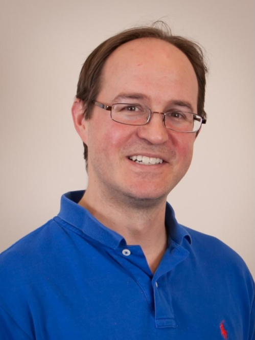 Wade Trappe in a blue collared shirt