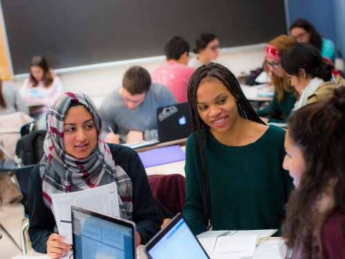 students in class