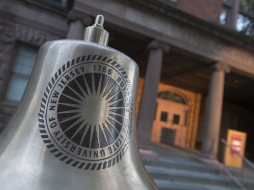 Bell in front Winants Hall