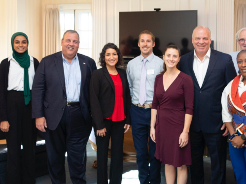 Fellows with Governor Christie