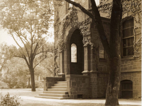 A photo of Geology Hall from University Archives