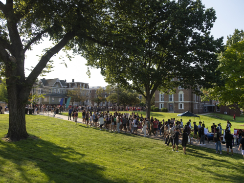 Student organizations, university departments and community partners participated in the annual Involvement Fair on the College Avenue campus, showcasing the amazing opportunities Rutgers has to offer.
