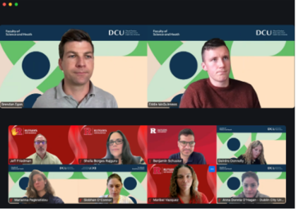 Screenshot of virtual meeting