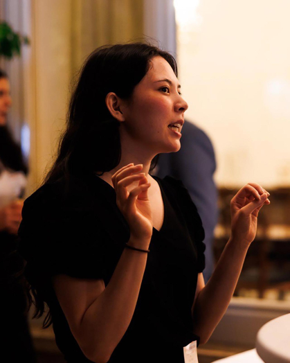 Rutgers graduate Emily Trujillo attended a Fulbright orientation event at the Vienna residence of the U.S. ambassador to Austria on Sept. 18.