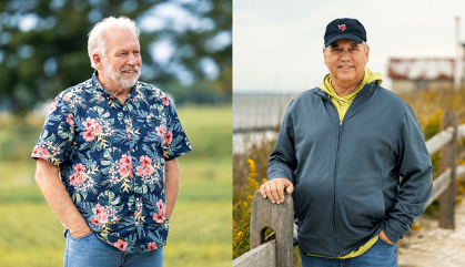 Two men in profile photos