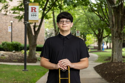 Jake Berardinelli on the Rutgers-Camden campus