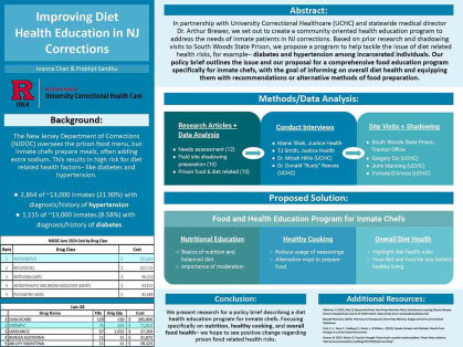 Here is the poster designed by Justice Health participants Joanna Chan and Prabhjit Sandhu.