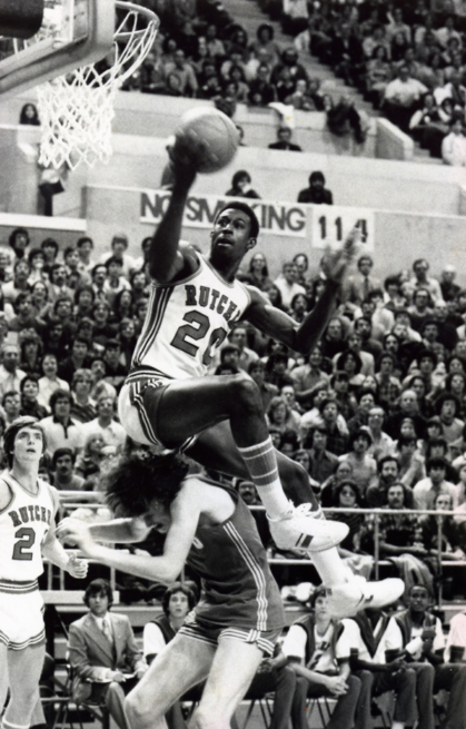James Bailey playing for the Scarlet Knights 