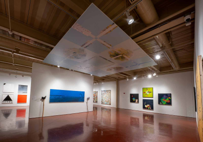 The "Painting to Scale" exhibition at the Zimmerli Art Museum features&nbsp;Ceiling: The Seasons, a&nbsp;work by artist Irina Nakhova.