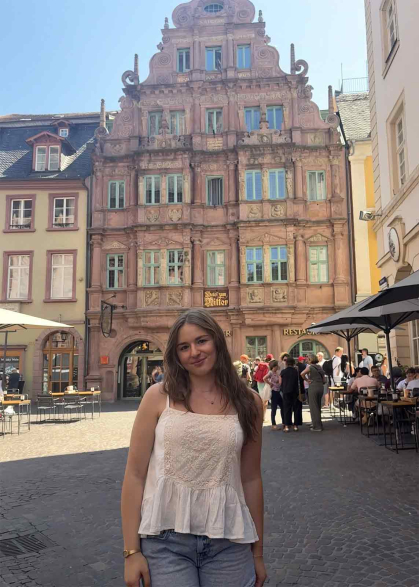 On a sunny day, Rutgers student Aneliese Ammirata toured Heidelberg, Germany, and other European cities, such as Milan. 