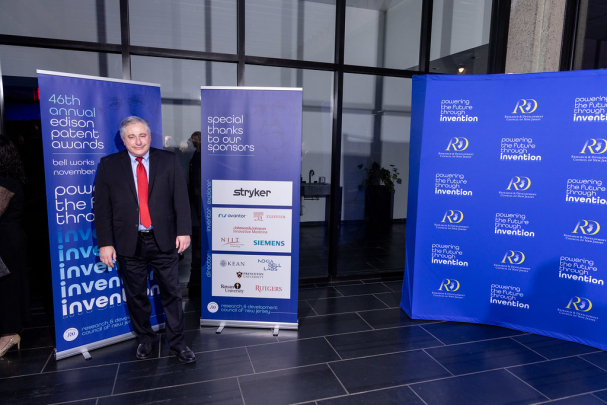 Rutgers Office for Research executive director of New Ventures Vince Smeraglia at the 2025 Edison Patent Awards ceremony
