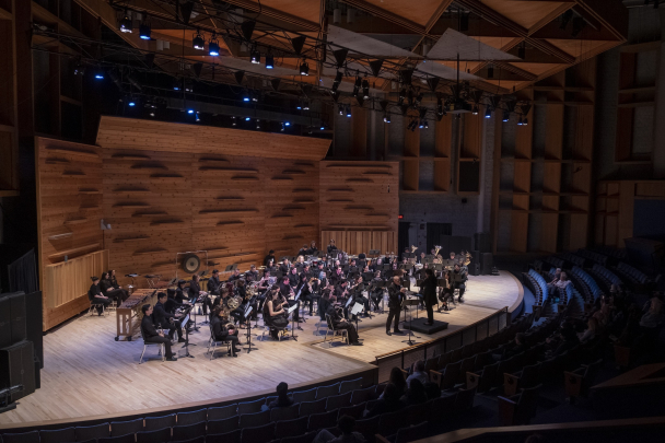 The Rutgers Symphony Band performs Halcyon Hearts - Kathy Copley (b. 1998) at The Nicholas Music Center, conducted by Dr. Julia Baumanis.