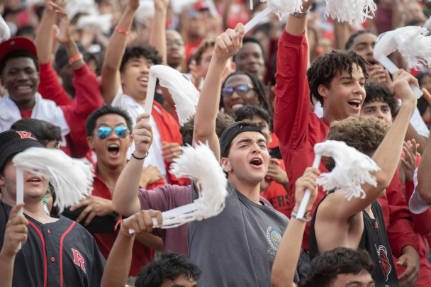 Student section at football opener vs. University of Ohio