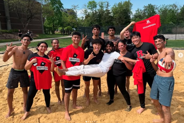 Photo of the volleyball intramural sports champion team