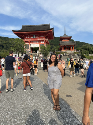 Jada Soto studying abroad in Japan.